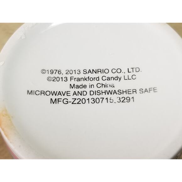 Hello Kitty Sanrio Coffee Mug Teacup 10oz Ceramic Pink 4 1/4" Year 2013 Vintage - Picture 14 of 16